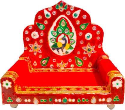Darshan Laddu gopal thakur ji singhasan for Krishna temple Solid Wood Home Temple