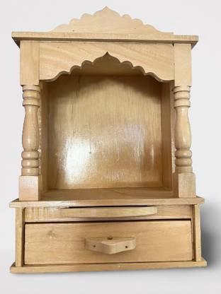 AMARRENTERPRISE Savan Wood Temple Solid Wood Home Temple