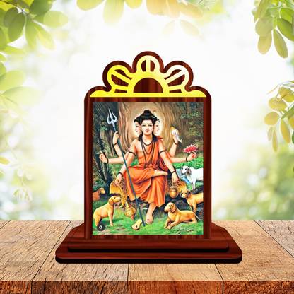 GiftsRange Dhanvantri Temple Mini Engineered Wood Home Temple