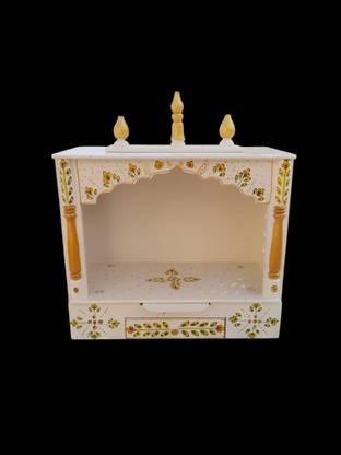 RAJ DECOR INTERNATINAL RAJ Mandir wooden temple for home Pooja arti temple for home and office Engineered Wood, Solid Wood Home Temple