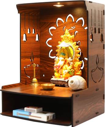 Suveharts Temple for Home | Temple for Home Big Size | Pooja Temple for Home-Ganesh-Mandir Solid Wood Home Temple