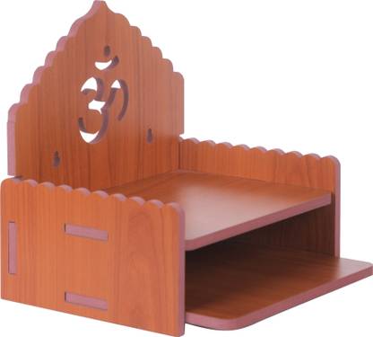 MAHIRSART Wooden Singhasan Temple for God Engineered Wood Home Temple