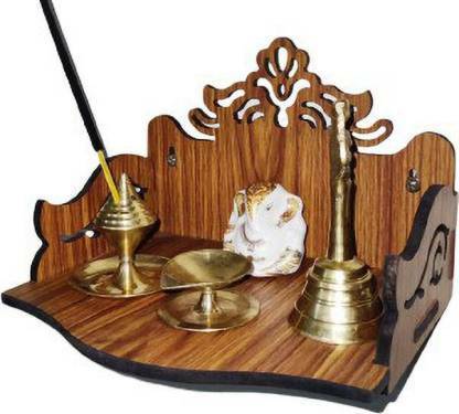 MANVIK Premium Wooden Temple For Home, Office, Decor_21 Engineered Wood Home Temple