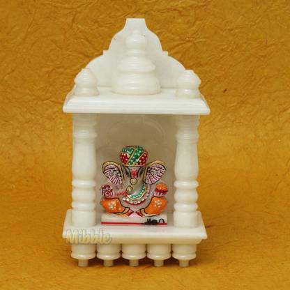 Mibble Mibble Makrana White Marble Mandir for home Stone Home Temple