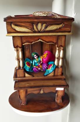 Pepperfry Bastav enterprise Solid Wood Home Temple