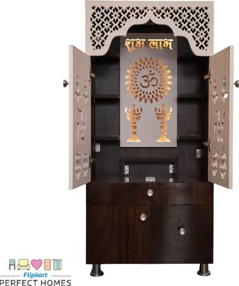 Flipkart Perfect Homes Temple With Led Light Engineered Wood Home Temple
