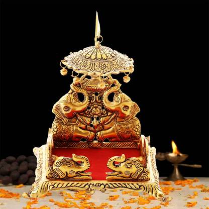 sdshopping Laddu Gopal Krishna Ji Shingasan Metal Home Temple