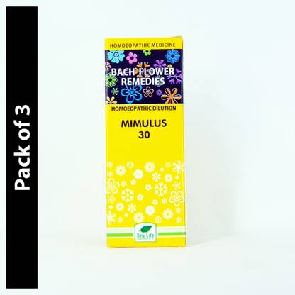 New Life Laboratories Bach Flower Remedies Mimulus 30 30 Dilution