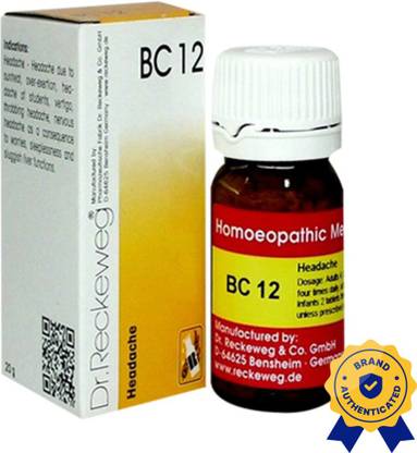 Dr. Reckeweg Bio-Combination 12 (Bc 12) Tablets