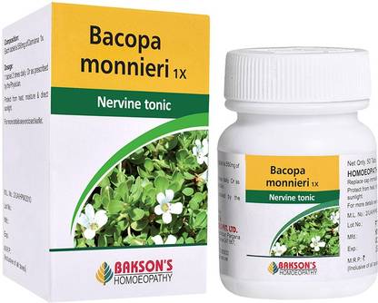 Bakson's Homoeopathy Bacopa Monnieri 1X Tablets
