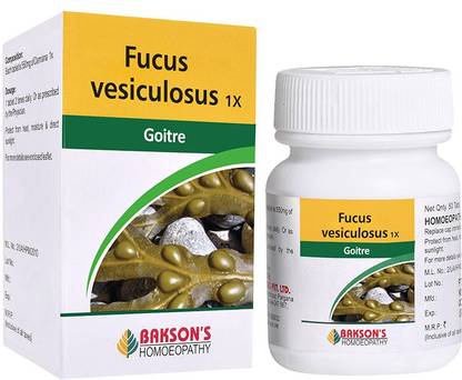Bakson's Homoeopathy Fucus Vesiculosus 1X Tablets