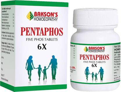Bakson's Homoeopathy Pentaphos 6X Tablets