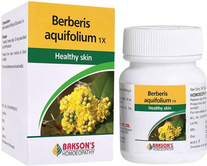 Bakson's Homoeopathy Berberis Aquifolium 1X Tablets