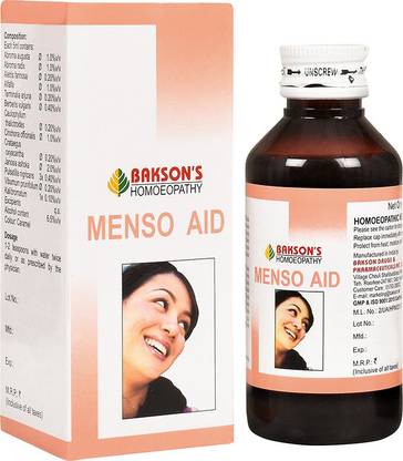 Bakson's Homoeopathy Menso Aid Syrup