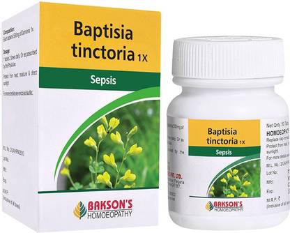 Bakson's Homoeopathy Baptisia Tinctoria 1X Tablets