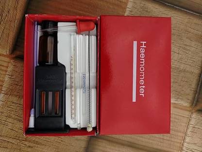 wkm Haemoglobinometer Complete Set 10X8X6cm Flat Bottom  Homogenizer Probe