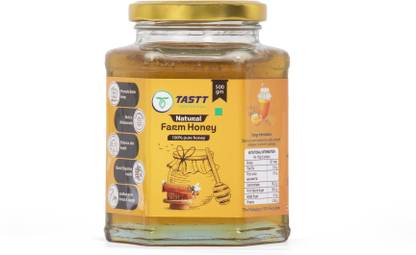 TASTT Pure Farm Honey|Raw, Unprocessed & Natural|Glass Jar|Healthy & Nutritious