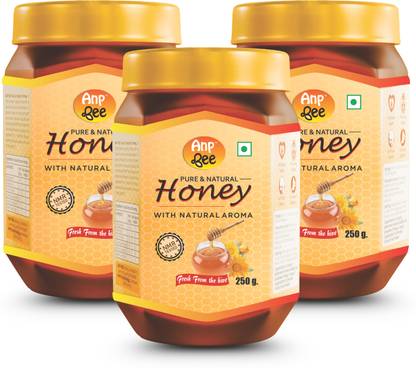 ANP BEE Raw Unpasteurized Pure Natural Honey I NMR Tested I Unfiltered Honey I 250 Gram