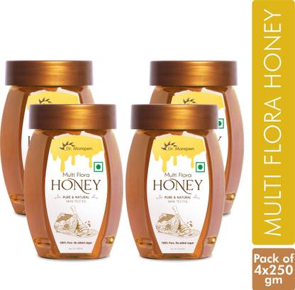 Dr. Morepen Multi-Flora Honey | NMR Tested | Himalayan Nector | 100% Pure & Natural | Rich in Nutrients & Minerals | No Artificial Color & Flavors | Natural Energy Booster | 1Kg