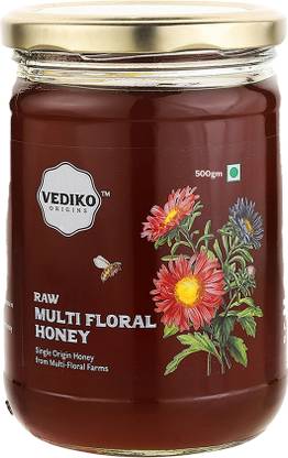 Vediko Origins Raw Multifloral Honey | Unprocessed, Unpasteurized | No Flavors and Colors Added