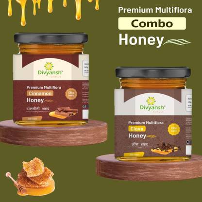 Divyansh Honey Cinnamon & Clove Honey Combo Pack (Pack Of 2