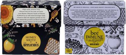 Beelicious Honey SHOTZ, (80g) & Bee Immune Shotz, (80g),