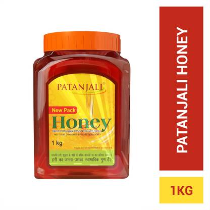 PATANJALI Pure Honey, No Sugar Added, Unprocessed and Organic Honey, Shahed