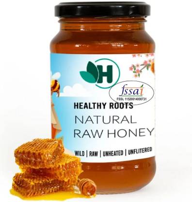 Healthy Roots Natural Raw Honey 500gm Organic Raw Unprocessed ( Pure & Natural )