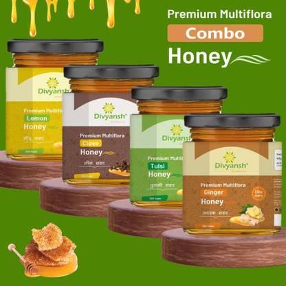 Divyansh Honey , Lemon,Tulsi,Clove,Ginger Honey Combo