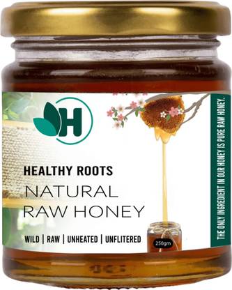 Healthy Roots Natural Raw Honey 250gm Organic Raw Unprocessed ( Pure & Natural )
