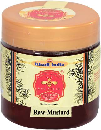 bee ville KHADI INDIA-HONEY 100% Pure Natural honey with no Adulteration(Variety-RawHoney)