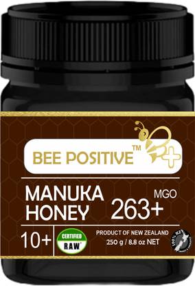 bee positive Manuka Honey MGO 263+ | 100% Natural | RAW Certified Potency ~ 10+ | Made in NZ