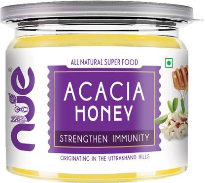 nue Kashmir Acacia Honey 400gm | 100% Pure Raw and Unprocessed Honey |