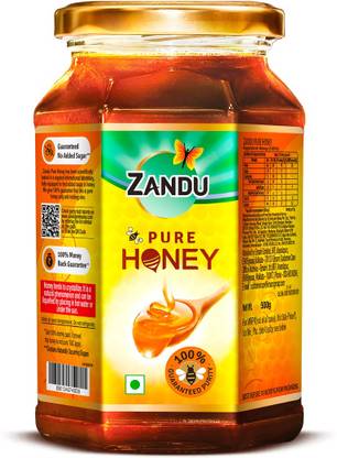 ZANDU Pure Honey, 100% Purity, No Added Sugar