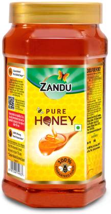 ZANDU Pure Honey, 100% Purity, No Added Sugar