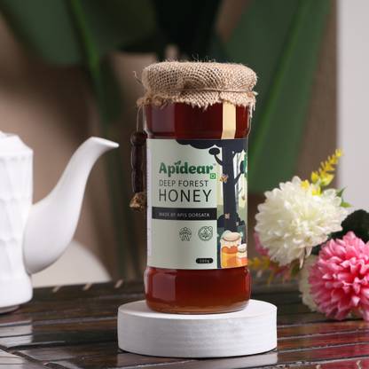 apidear Natural Deep Forest Honey Pure & RAW Honey Zero Added Sugar, Zero Adulteration