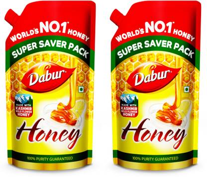 Dabur Honey Refill Pouch | 100% Purity Guaranteed | World's No.1 Honey Brand