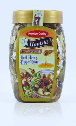 Honista honey with dry fruits 100% natural organic