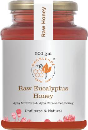 ORGBLENDZ Raw Organic Forest Eucalyptus Honey, Unprocessed,Non Pasteurized,Original