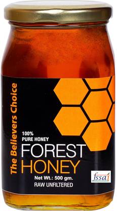 THE BELIEVERS CHOICE Raw Organic Forest Honey,Non Pasteurized,Unprocessed Collected from Deep Forest