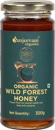 Sanjeevani organics Wild Forest Honey | Organic & Unpasteurized | Multi Flora | No Added Sugar