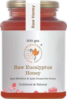 ORGBLENDZ Raw Organic Forest Eucalyptus Honey, Unprocessed,Non Pasteurized,Original
