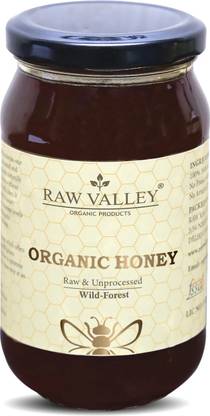 RAW VALLEY Raw Organic Honey | NPOP Certified| Unprocessed & Unpasteurised| NMR Tested Pure