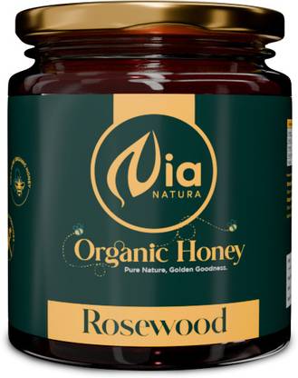 Nia Natura 100% Pure Organic Honey 250g | Unprocessed, Raw, Without Sugar | Rosewood