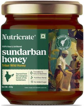 Nutricrate 100% Organic Raw Honey from Sundarbans, No Sugar or Adulteration Honey
