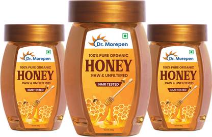 Dr. Morepen Natural & Pure Honey NMR Tested & No Sugar Adulteration Pack of 3 - 250g Each