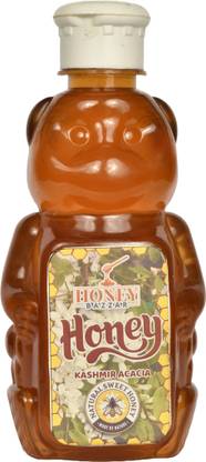 honeybazzar Kashmir Acacia Honey - 100% Pure, Organic, Unprocessed Natural Shahad - 500g