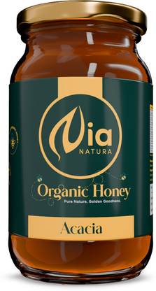 Nia Natura 100% Pure Organic Honey Acacia 500g | Unprocessed, Raw & Without Sugar | Acacia