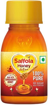 Saffola Honey Active, Made with Sundarban Forest Honey, 100% Pure Honey