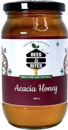 BEES & BITES Acacia Honey | Raw, Unfiltered, No Added Sugar | Supports Digestion & Immunity